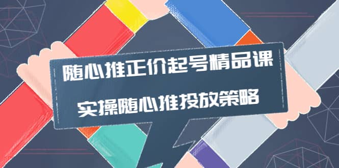 随心推正价起号精品课，实操随心推投放策略（5节课-价值298）-问小徐资源库