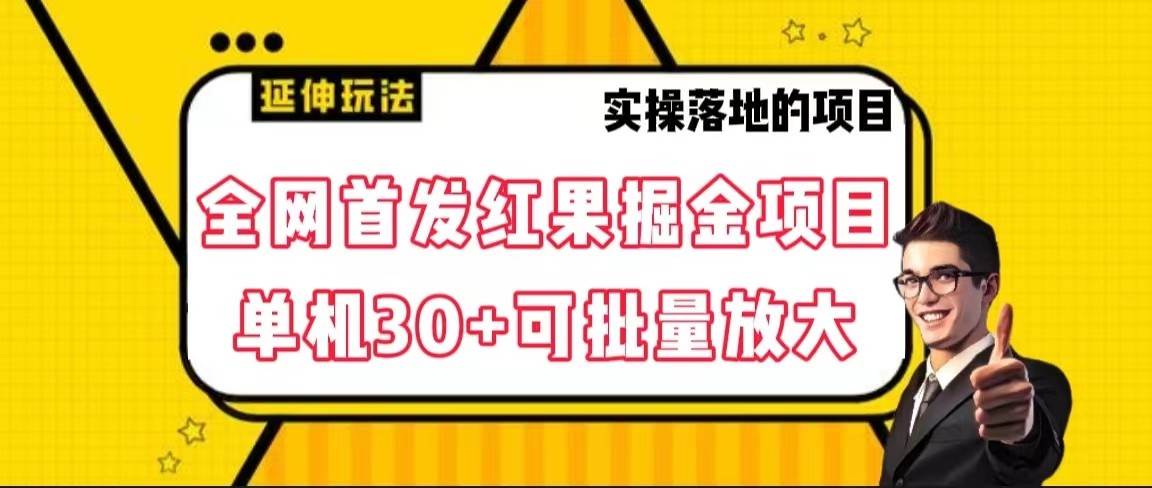 全网首发红果掘金项目，简单操作单机30＋可批量放大-问小徐资源库