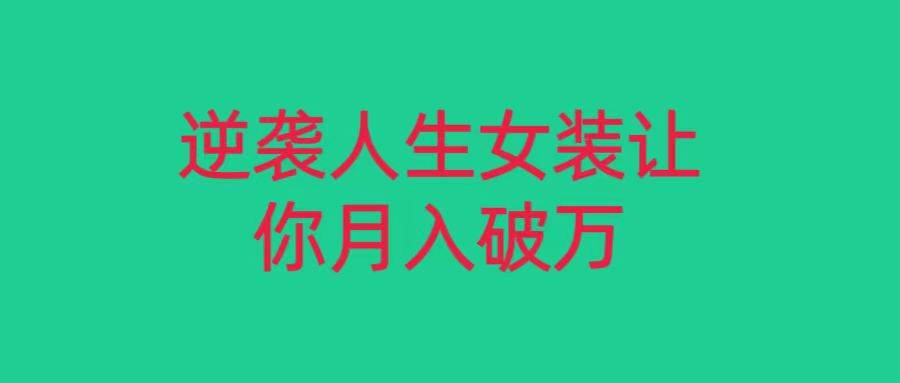 小红书女装无货源月入过万，只要努力就会有成效！-问小徐资源库