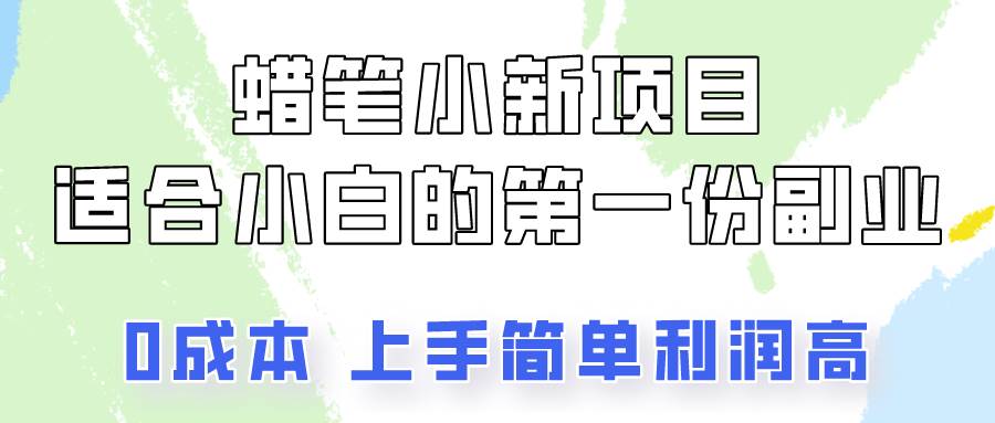 蜡笔小新项目拆解，0投入，0成本，小白一个月也能多赚3000+-问小徐资源库