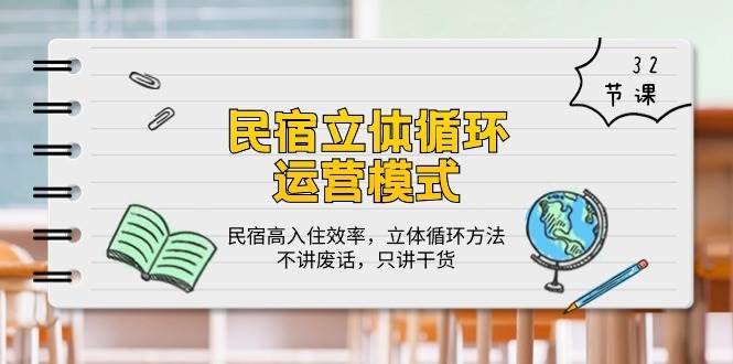 民宿立体循环运营模式：民宿高入住效率，立体循环方法，只讲干货（32节）-问小徐资源库