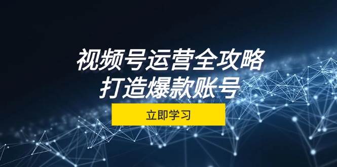 视频号运营全攻略，从定位到成交一站式学习，视频号核心秘诀，打造爆款账号-问小徐资源库