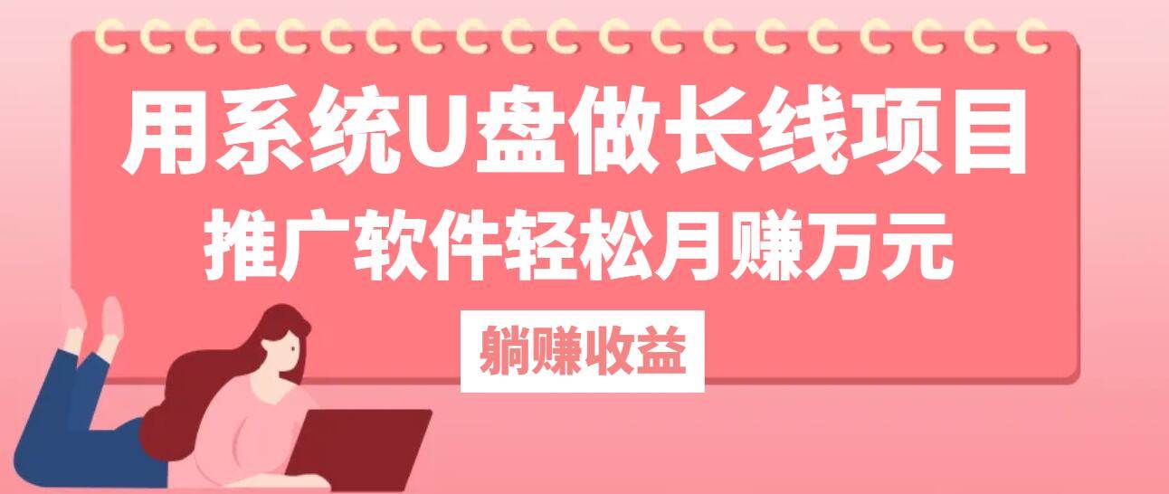 用系统U盘做长线项目，推广软件轻松月赚万元-问小徐资源库