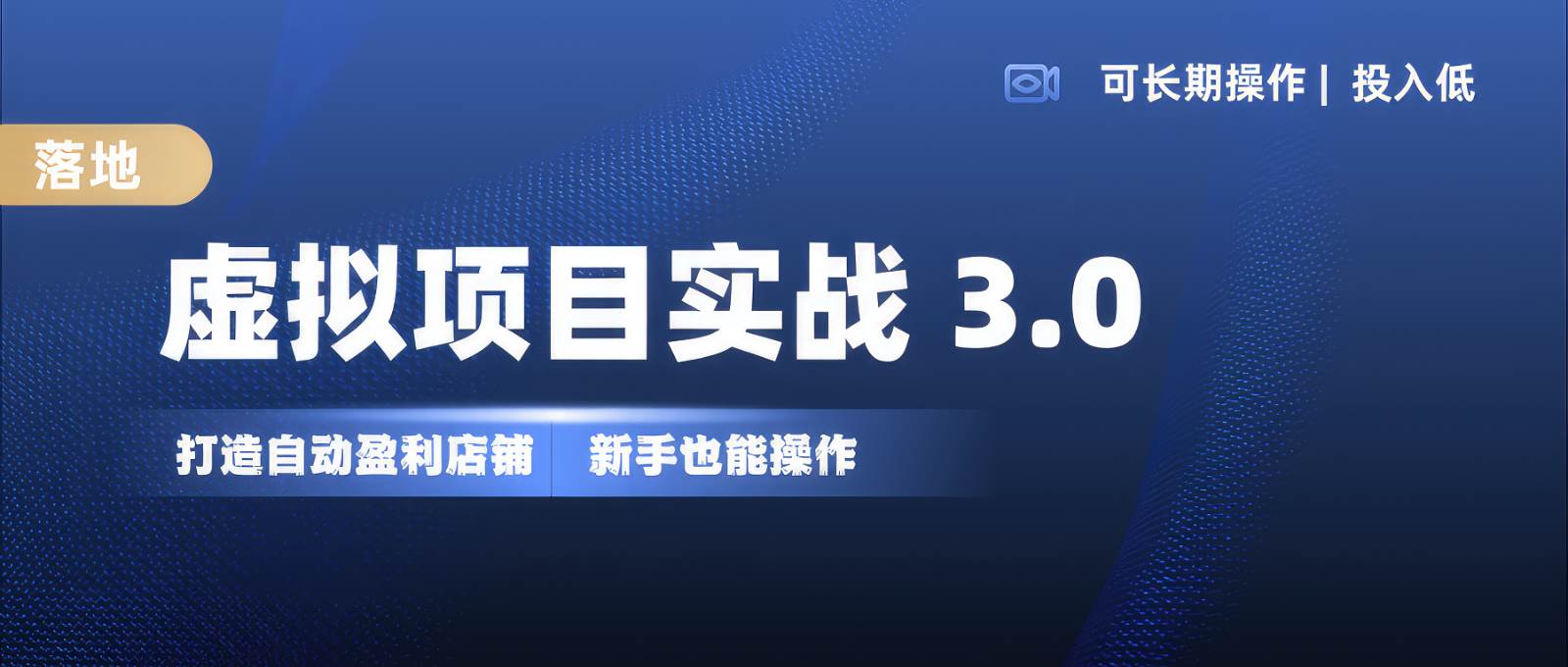 虚拟项目实操落地 3.0,新手轻松上手，单品月入1W+-问小徐资源库