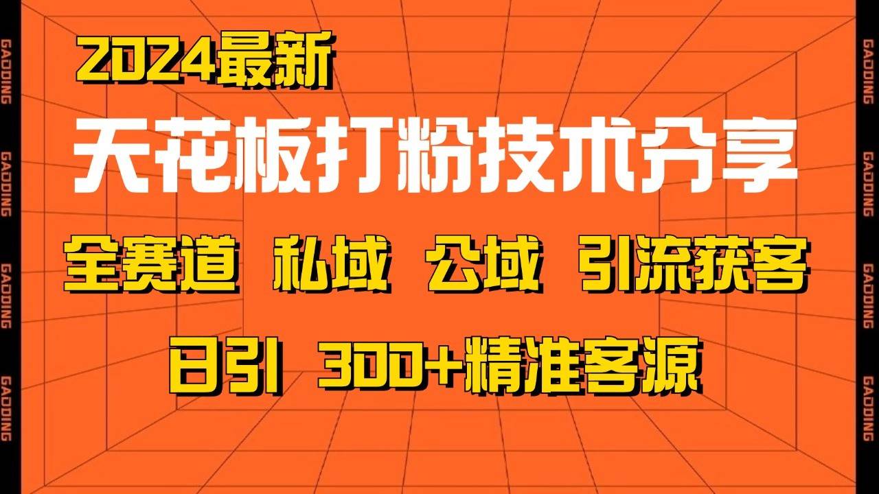 天花板打粉技术分享，野路子玩法 曝光玩法免费矩阵自热技术日引2000+精准客户-问小徐资源库