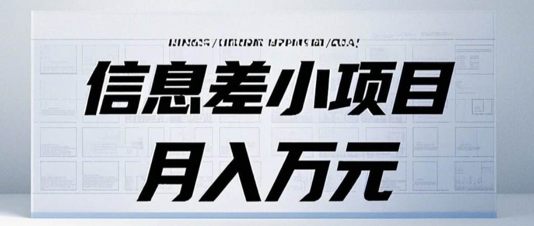 信息差小项目：国内外视频代下载，项目操作简单零成本零门槛月入过万-问小徐资源库