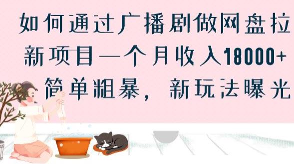 如何通过广播剧做网盘拉新项目一个月收入18000+，简单粗暴，新玩法曝光【揭秘】-问小徐资源库