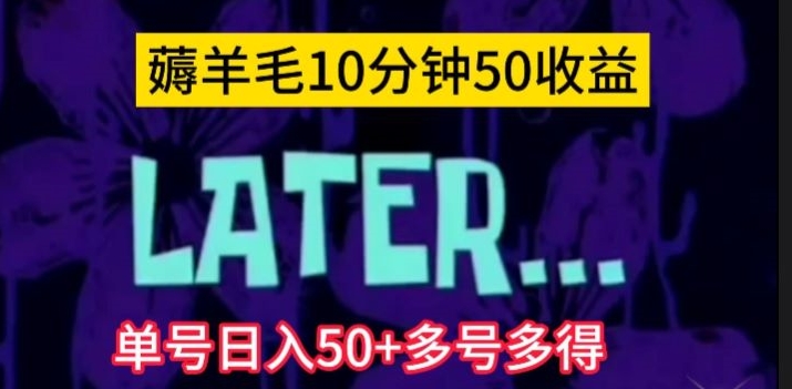 美团薅羊毛玩法，单号日入50+多号多得【仅揭秘】-问小徐资源库