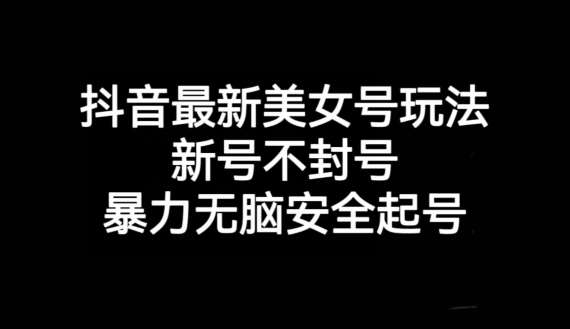 抖音最新美女号玩法，新号不封号，暴力无脑安全起号【揭秘】-问小徐资源库