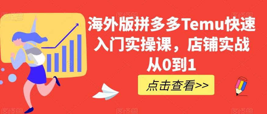 海外版拼多多Temu快速入门实操课，店铺实战从0到1-问小徐资源库