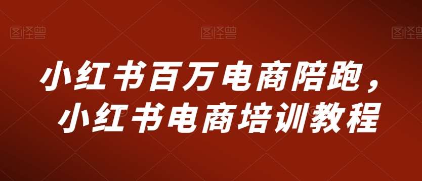 小红书百万电商陪跑，小红书电商培训教程-问小徐资源库