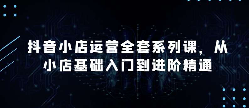 抖音小店运营全套系列课，全新升级，从小店基础入门到进阶精通，系统掌握月销百万小店的核心秘密-问小徐资源库