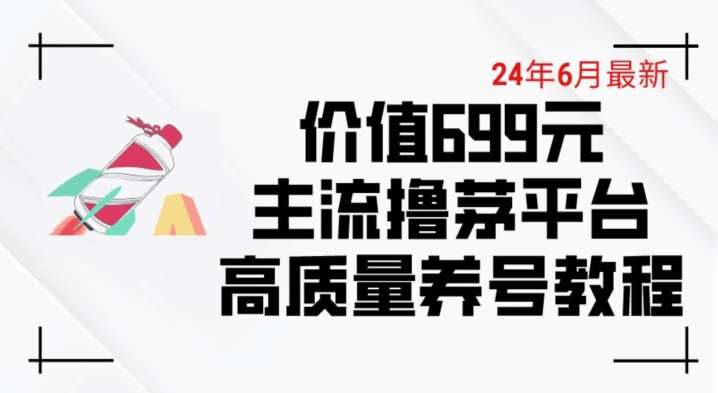 6月最新价值699的主流撸茅台平台精品养号下车攻略【揭秘】-问小徐资源库