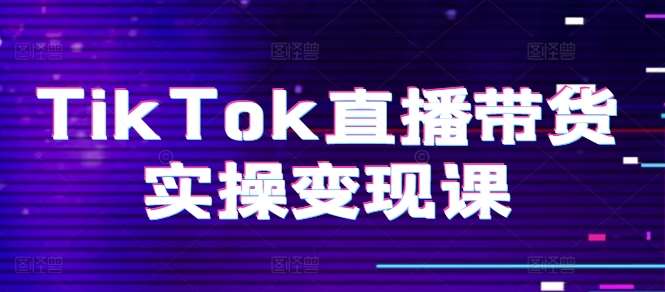 TikTok直播带货实操变现课：系统起号、科学复盘、变现链路、直播配置、小店操作流程、团队搭建等。-问小徐资源库