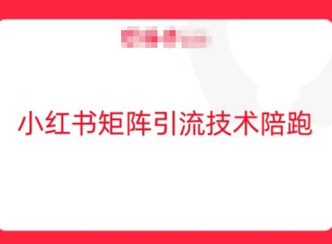 小红书矩阵引流技术，教大家玩转小红书流量-问小徐资源库