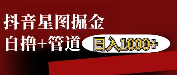 抖音星图掘金自撸，可以管道也可以自营，日入1k【揭秘】-问小徐资源库