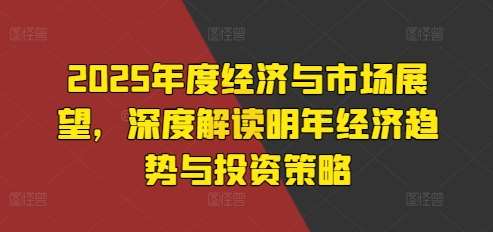 2025年度经济与市场展望，深度解读明年经济趋势与投资策略-问小徐资源库