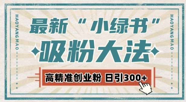 最新自动化“吸粉术”，小绿书激活私域流量，每日轻松吸引300+高质精准粉!-问小徐资源库