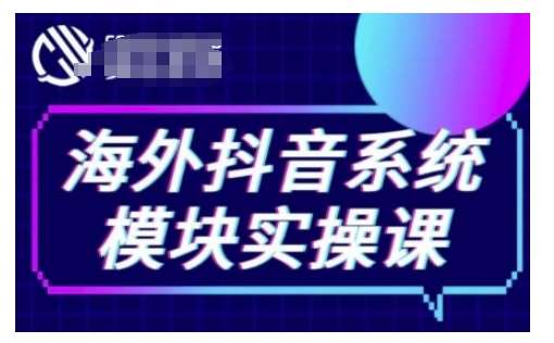 海外抖音Tiktok系统模块实操课，TK短视频带货，TK直播带货，TK小店端实操等-问小徐资源库