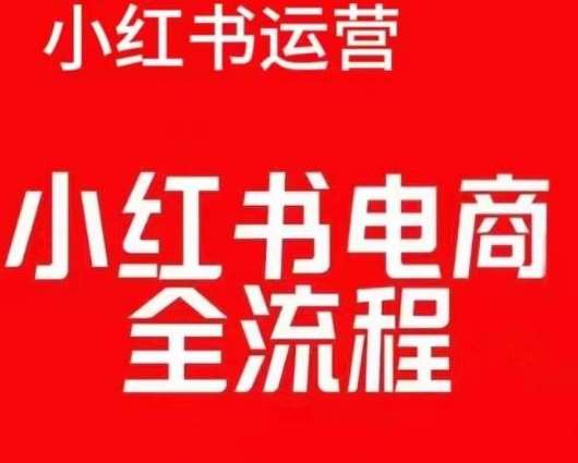 红薯电商实操课，小红书电商全流程-问小徐资源库