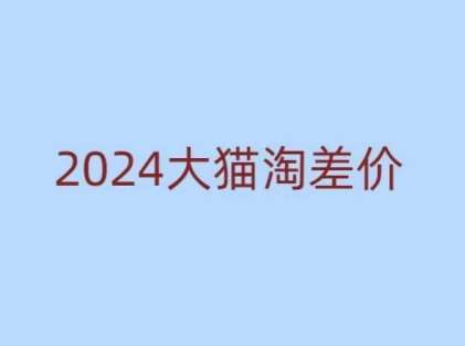 2024版大猫淘差价课程，新手也能学的无货源电商课程-问小徐资源库