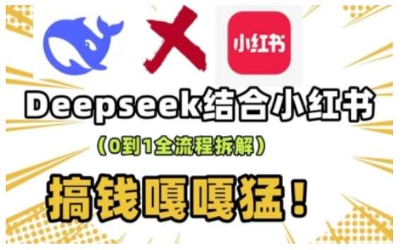 deepseek+小红书打造流量生产线实操课，0到1全流程拆解，搞钱嘎嘎猛-问小徐资源库