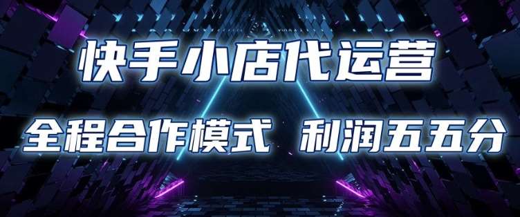 快手小店代运营 限时托管计划 合作模式 利润五五分成【揭秘】-问小徐资源库