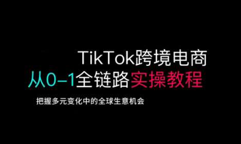 TikTok跨境电商从0-1全链路全方位实操教程，把握多元变化中的全球生意机会-问小徐资源库