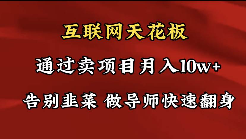 （9201期）导师训练营互联网的天花板，让你告别韭菜，通过卖项目月入10w+，一定要...-问小徐资源库