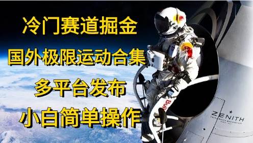 （10745期）冷门赛道掘金，国外极限运动视频合集，多平台发布，小白简单操作-问小徐资源库