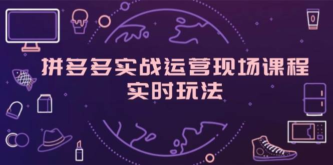 图片[1]-（11759期）拼多多实战运营现场课程，实时玩法，爆款打造，选品、规则解析-问小徐资源库