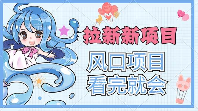 （11613期）拉新界的新玩法，风口项目，看完就会，动手就有-问小徐资源库
