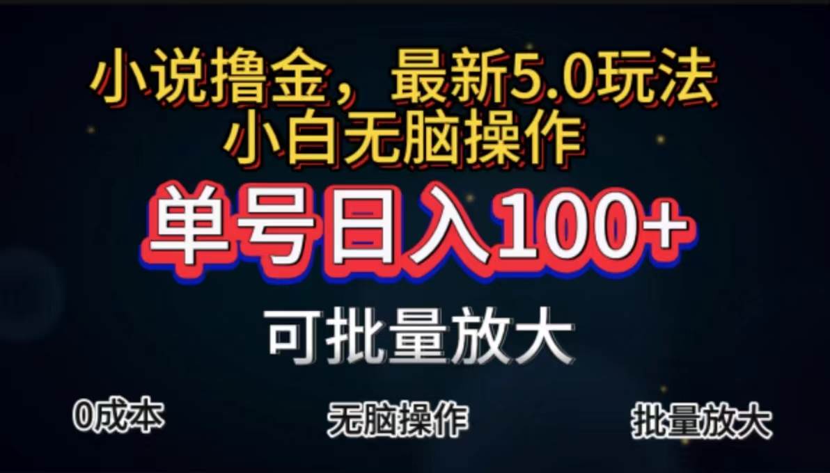 （11651期）全自动小说撸金，单号日入100+小白轻松上手，无脑操作-问小徐资源库