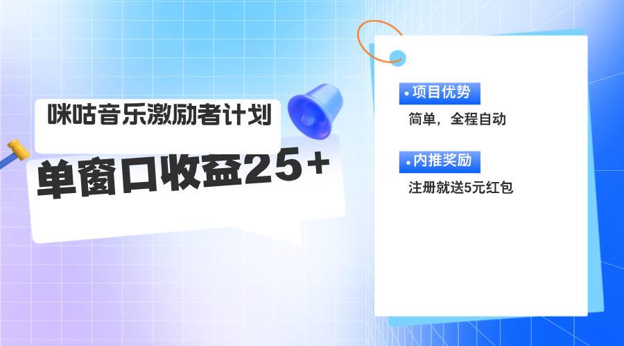 图片[1]-（11942期）咪咕激励者计划，单窗口收益20~25，可矩阵操作-问小徐资源库