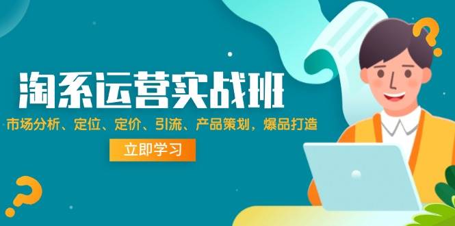 （12186期）淘系运营实战班：市场分析、定位、定价、引流、产品策划，爆品打造-问小徐资源库