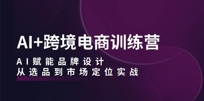 （12624期）AI+跨境电商训练营：AI赋能品牌设计，从选品到市场定位实战-问小徐资源库