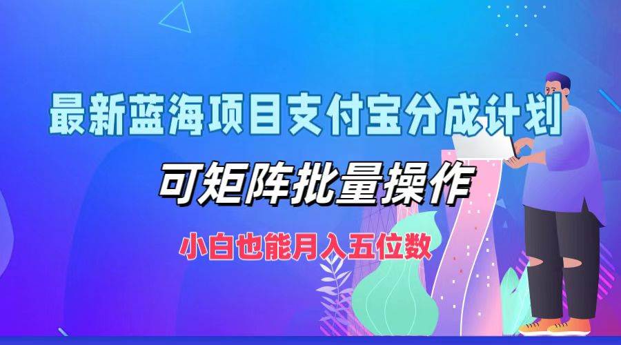 （12515期）最新蓝海项目支付宝分成计划，可矩阵批量操作，小白也能月入五位数-问小徐资源库