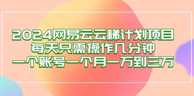 （12675期）2024网易云梯计划项目，每天只需操作几分钟 一个账号一个月一万到三万-问小徐资源库