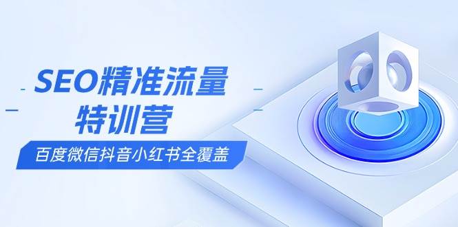 （13851期）SEO精准流量特训营，百度微信抖音小红书全覆盖，带你搞懂搜索优化核心技巧-问小徐资源库