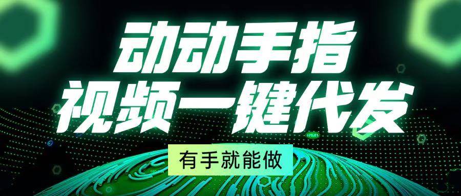 （13572期）动动手指，视频一键代发，有手就能做-问小徐资源库