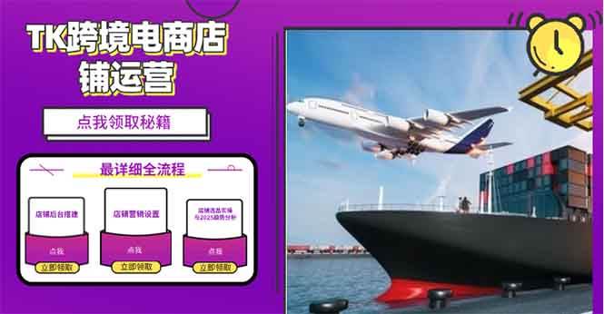 （13951期）2025TK跨境电商选品趋势0到1店铺搭建最全实操讲解，轻松在家把货卖出国-问小徐资源库