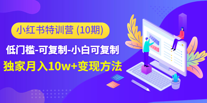 小红书特训营低门槛-可复制-小白可复制-独家月入10w+变现方法-问小徐资源库