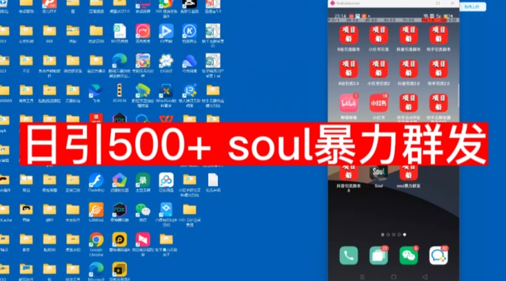 【项目船首发】日引500soul暴力群发项目拆解【揭秘】-问小徐资源库